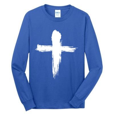 Ash Wednesday Christian Lent Cross Blessing Holy Week Gift Tall Long Sleeve T-Shirt