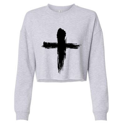 Ash Wednesday Christian Lent Cross Blessing Holy Week Gift Cropped Pullover Crew