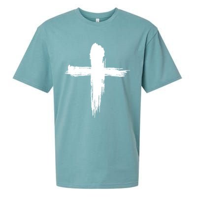 Ash Wednesday Christian Lent Cross Blessing Holy Week Gift Sueded Cloud Jersey T-Shirt