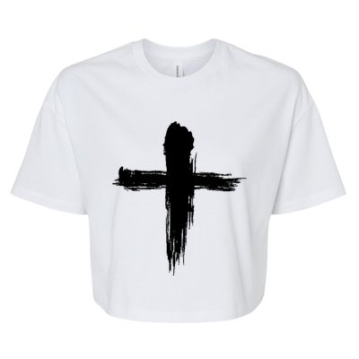 Ash Wednesday Christian Lent Cross Blessing Holy Week Gift Bella+Canvas Jersey Crop Tee