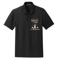 A Woman Cannot Survive On Coffee Alone She Also Needs A Golden Retriever Dry Zone Grid Polo