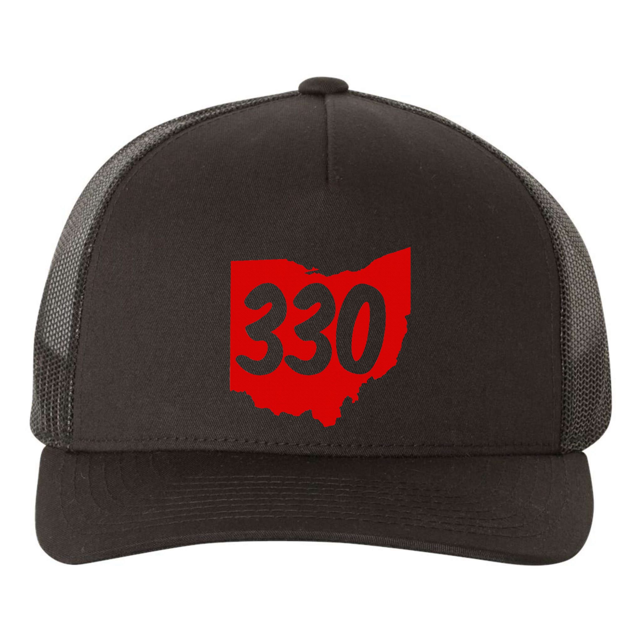 Akron Warren Canton Youngstown Ohio 330 Area Code Yupoong Adult 5-Panel Trucker Hat