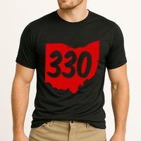 Akron Warren Canton Youngstown Ohio 330 Area Code Cooling Performance Crew T-Shirt