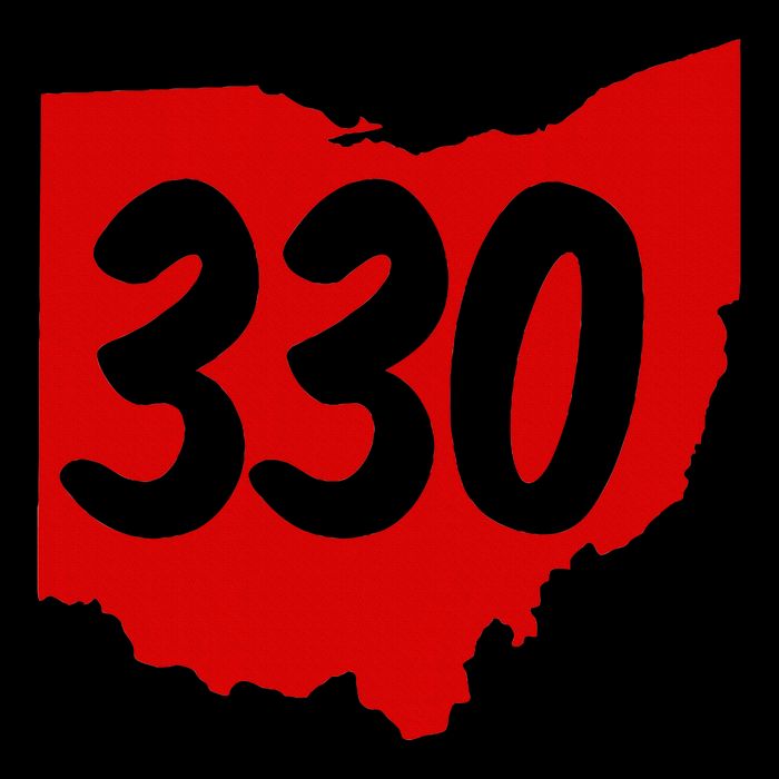 Akron Warren Canton Youngstown Ohio 330 Area Code Cooling Performance Crew T-Shirt