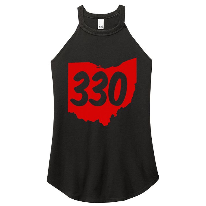 Akron Warren Canton Youngstown Ohio 330 Area Code Women's Perfect Tri Rocker Tank
