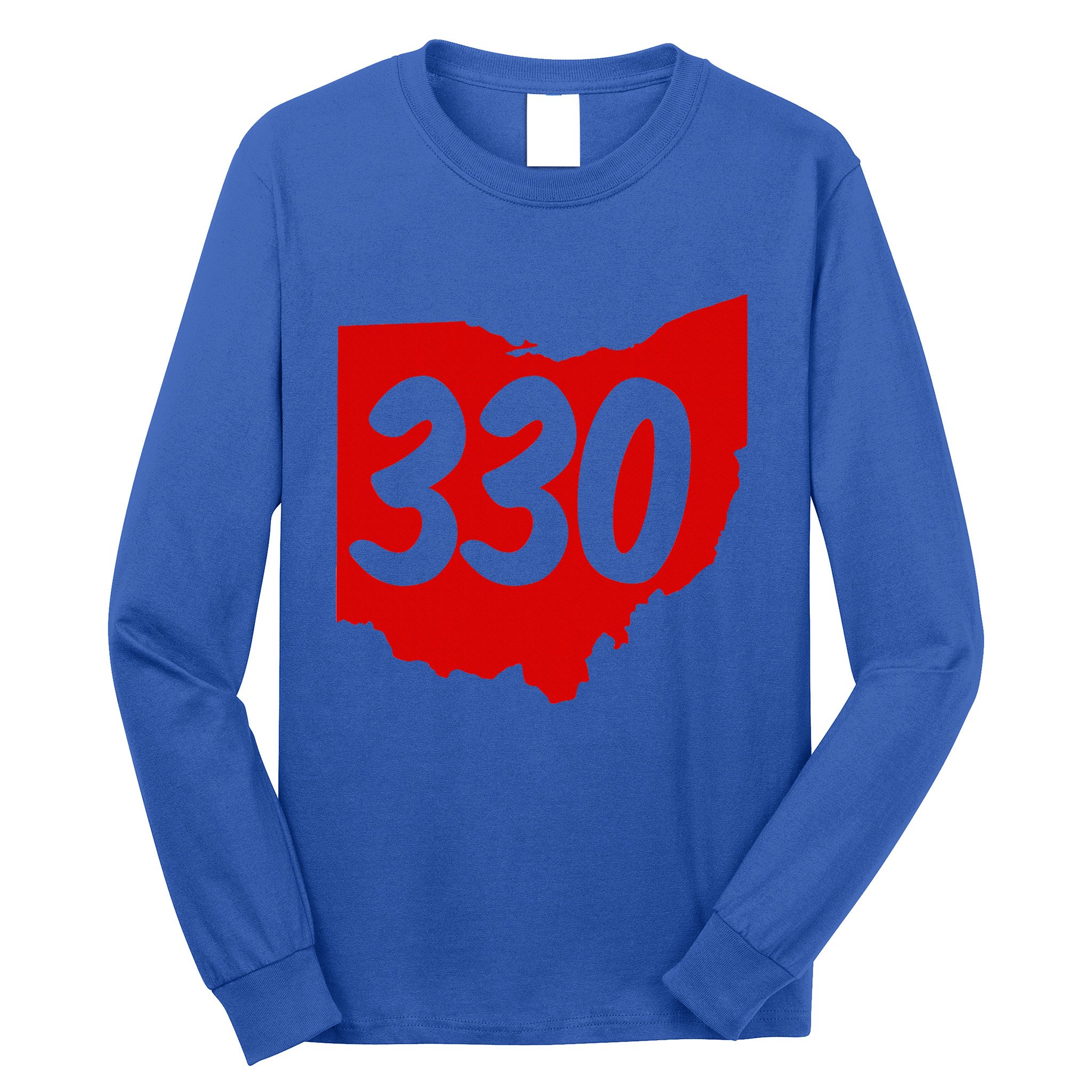 Akron Warren Canton Youngstown Ohio 330 Area Code Long Sleeve Shirt