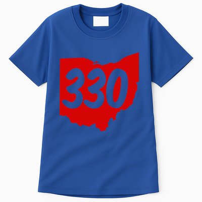 Akron Warren Canton Youngstown Ohio 330 Area Code Tall T-Shirt