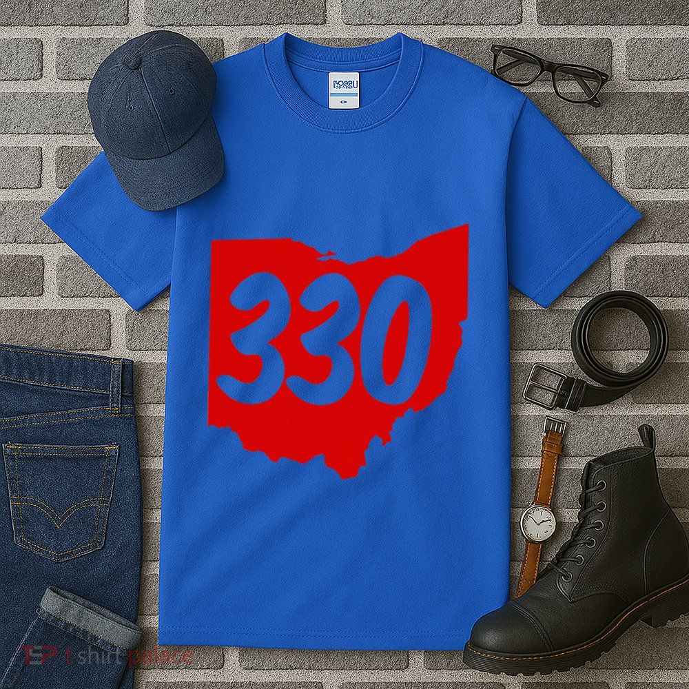 Akron Warren Canton Youngstown Ohio 330 Area Code Tall T-Shirt