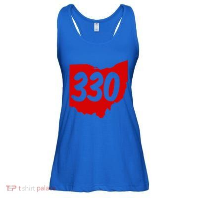 Akron Warren Canton Youngstown Ohio 330 Area Code Ladies Essential Flowy Tank