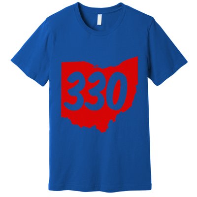 Akron Warren Canton Youngstown Ohio 330 Area Code Premium T-Shirt