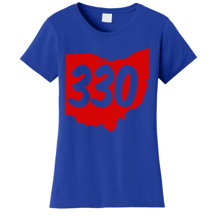 Akron Warren Canton Youngstown Ohio 330 Area Code Women's T-Shirt