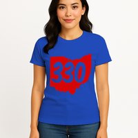 Akron Warren Canton Youngstown Ohio 330 Area Code Womens T-Shirt