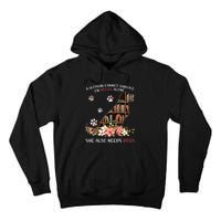 A Woman Cannot Survive On Books Alone She Also Needs Dogs Tall Hoodie