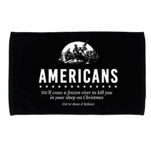 Americans WeLl Cross A Frozen River Microfiber Hand Towel