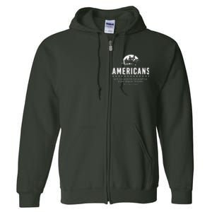 Americans WeLl Cross A Frozen River Full Zip Hoodie