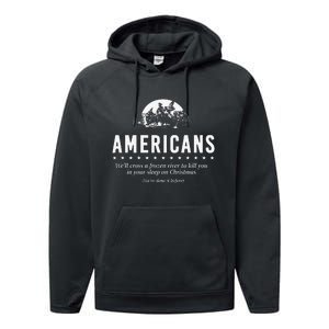 Americans WeLl Cross A Frozen River Performance Fleece Hoodie