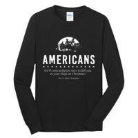 Americans WeLl Cross A Frozen River Tall Long Sleeve T-Shirt