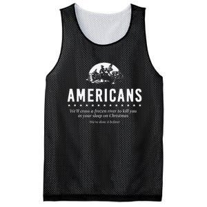 Americans WeLl Cross A Frozen River Mesh Reversible Basketball Jersey Tank