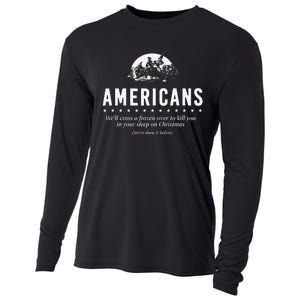 Americans WeLl Cross A Frozen River Cooling Performance Long Sleeve Crew