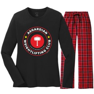 Asgardian Weightlifting Club Women's Long Sleeve Flannel Pajama Set 