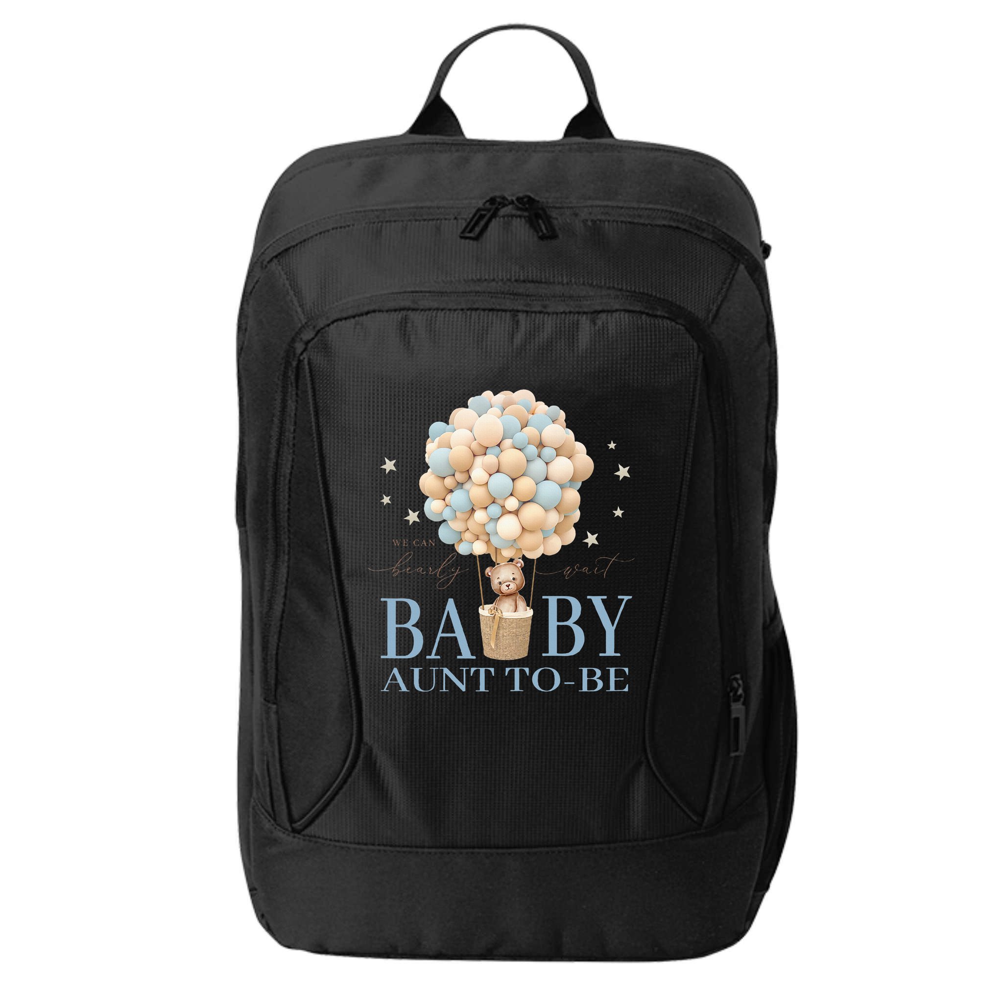 Aunt We Can Bearly Wait Baby Shower Bear Family Matching City Backpack
