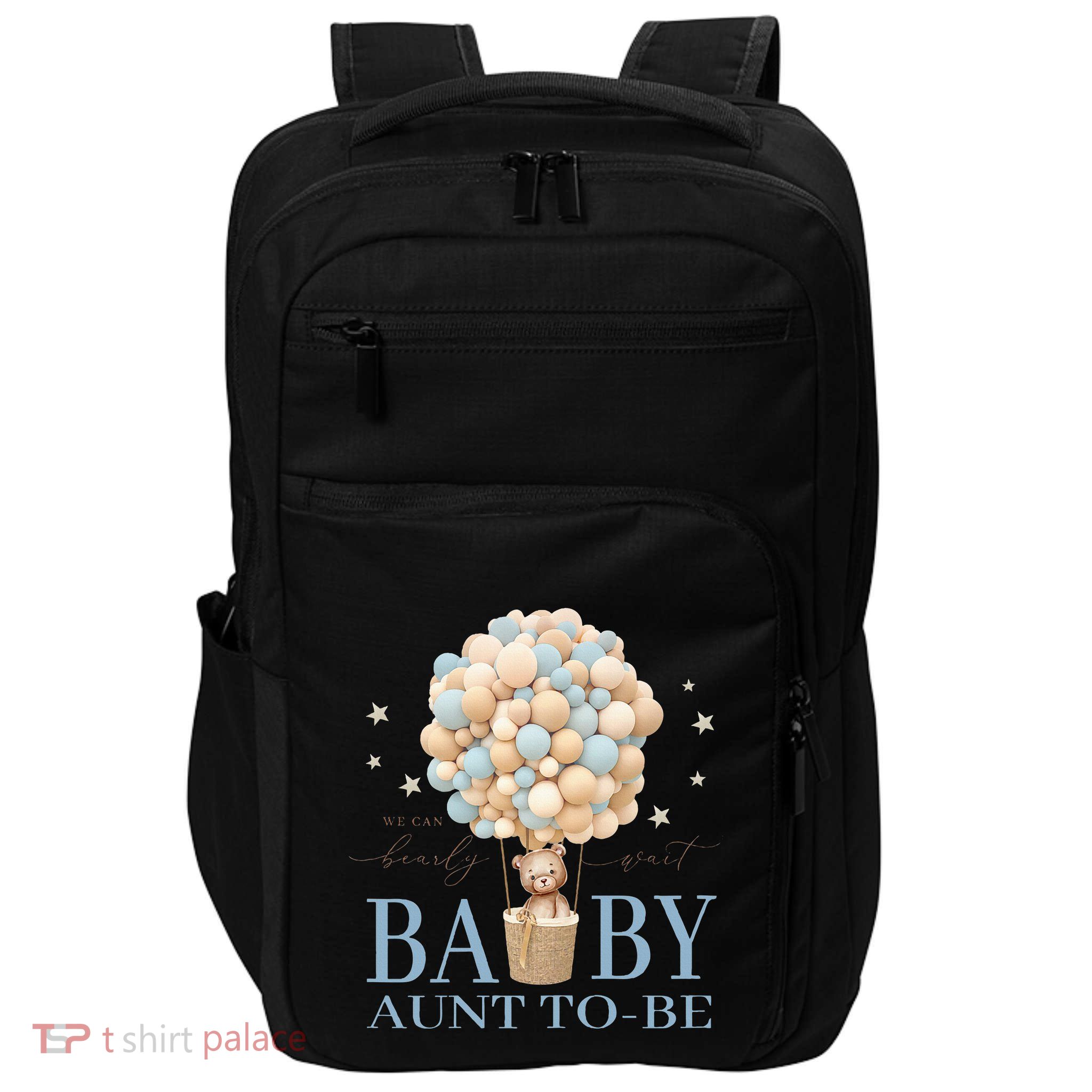 Aunt We Can Bearly Wait Baby Shower Bear Family Matching Impact Tech Backpack