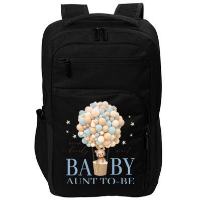 Aunt We Can Bearly Wait Baby Shower Bear Family Matching Impact Tech Backpack