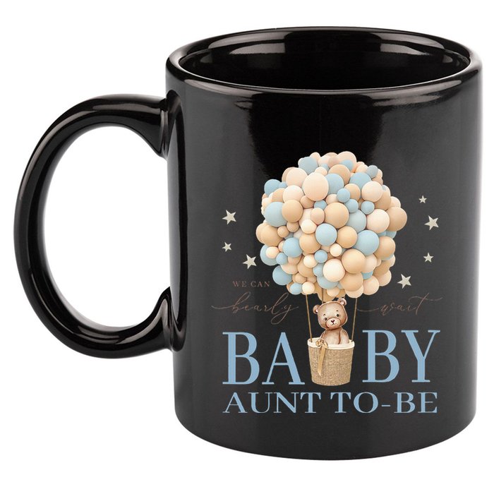 Aunt We Can Bearly Wait Baby Shower Bear Family Matching 11oz C Handle Ceramic Mug