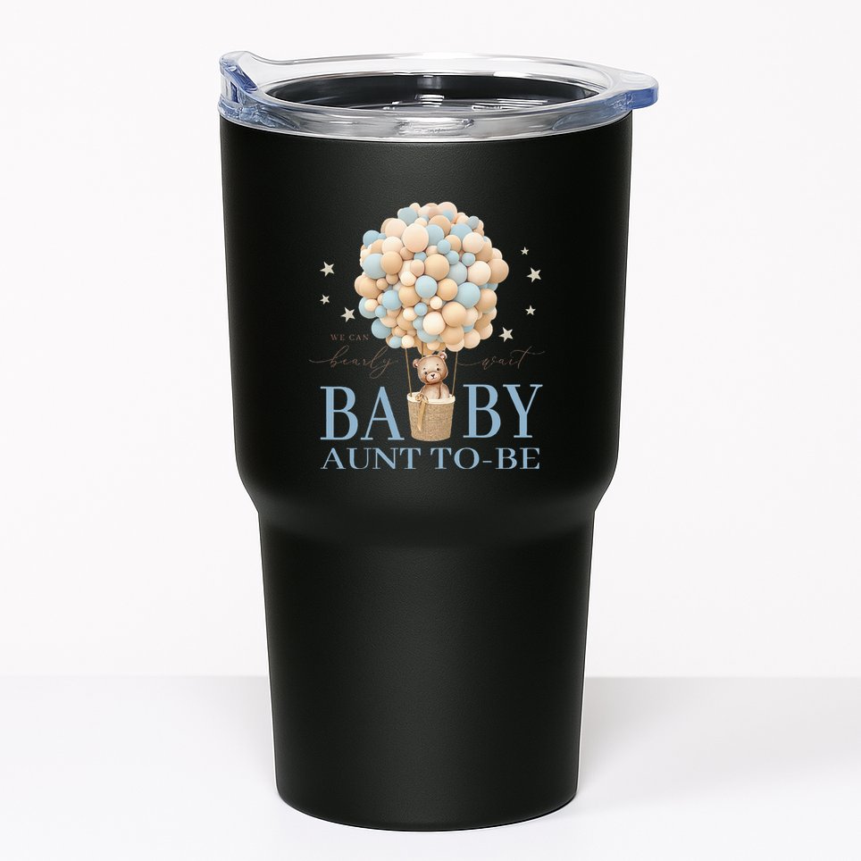 Aunt We Can Bearly Wait Baby Shower Bear Family Matching Tumbler