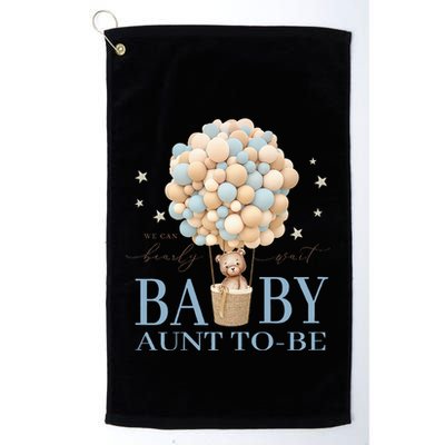 Aunt We Can Bearly Wait Baby Shower Bear Family Matching Golf Towel