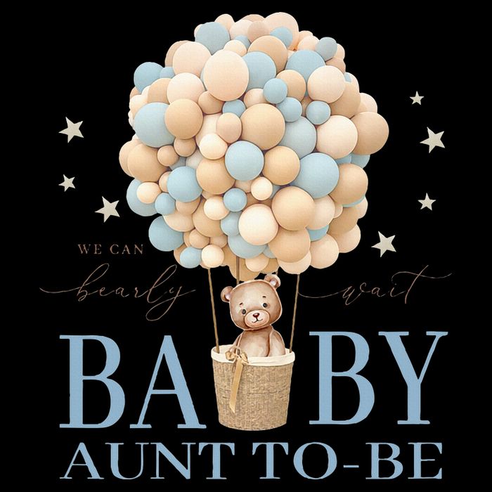 Aunt We Can Bearly Wait Baby Shower Bear Family Matching Toddler T-Shirt