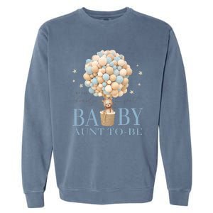 Aunt We Can Bearly Wait Baby Shower Bear Family Matching Garment-Dyed Sweatshirt