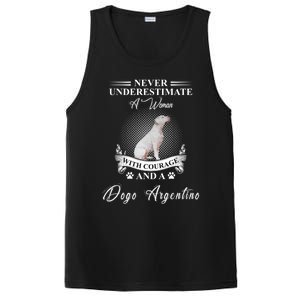 A With Courage And A Dogo Argentino Gift PosiCharge Competitor Tank