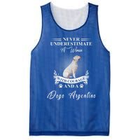 A With Courage And A Dogo Argentino Gift Mesh Reversible Basketball Jersey Tank