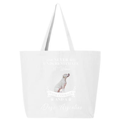 A With Courage And A Dogo Argentino Gift 25L Jumbo Tote