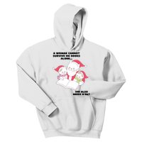 A Woman Cannot Survive On Books Alone She Also Needs A Cat Kids Hoodie