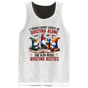 A Woman Cannot Survive On Quilting Alone She Also Needs Mesh Reversible Basketball Jersey Tank