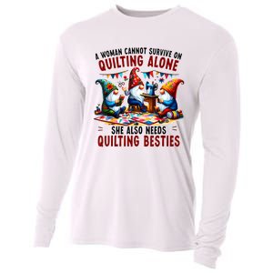 A Woman Cannot Survive On Quilting Alone She Also Needs Cooling Performance Long Sleeve Crew