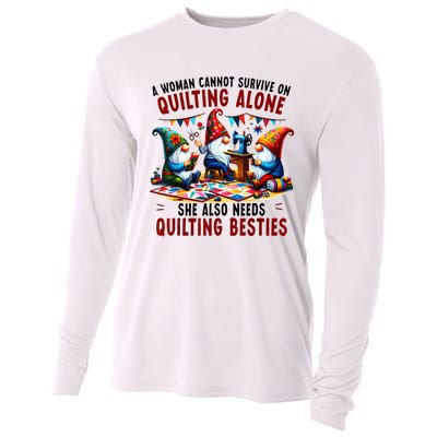 A Woman Cannot Survive On Quilting Alone She Also Needs Cooling Performance Long Sleeve Crew