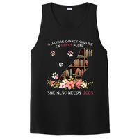 A Woman Cannot Survive On Books Alone She Also Needs Dogs PosiCharge Competitor Tank