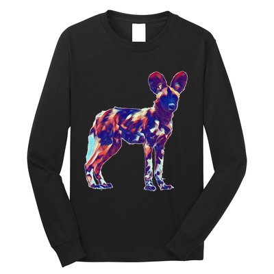 African Wild Dog Long Sleeve Shirt