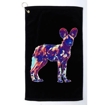 African Wild Dog Golf Towel