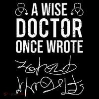 A Wise Doctor Once Wrote Medical Doctor Handwriting Funny Stripe Pom Pom Beanie
