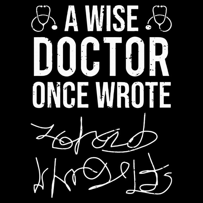A Wise Doctor Once Wrote Medical Doctor Handwriting Funny Wool Snapback Cap