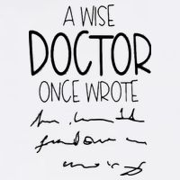 A Wise Doctor Once Wrote Funny Medical Doctor Handwriting Garment-Dyed Sweatshirt