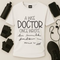 A Wise Doctor Once Wrote Cooling Performance Crew T-Shirt