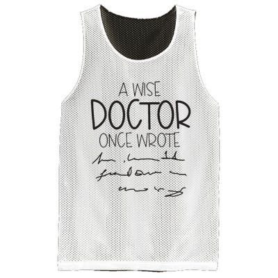 A Wise Doctor Once Wrote Mesh Reversible Basketball Jersey Tank