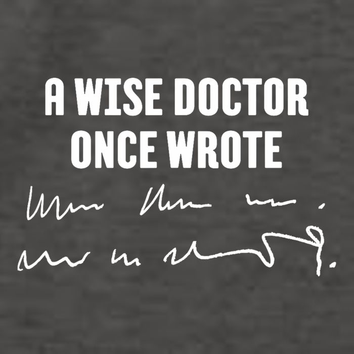A Wise Doctor Once Wrote Medical Doctor Handwriting Vector Backpack
