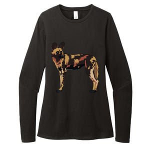 African Wild Dog Hunting Endangered Gift Gift Womens CVC Long Sleeve Shirt