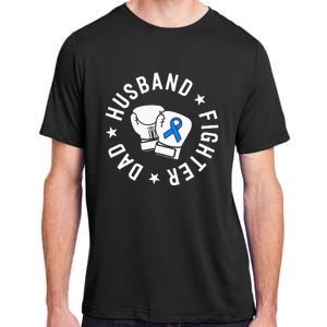 ALS Warrior Dad Husband Father Blue Ribbon Awareness Adult ChromaSoft Performance T-Shirt